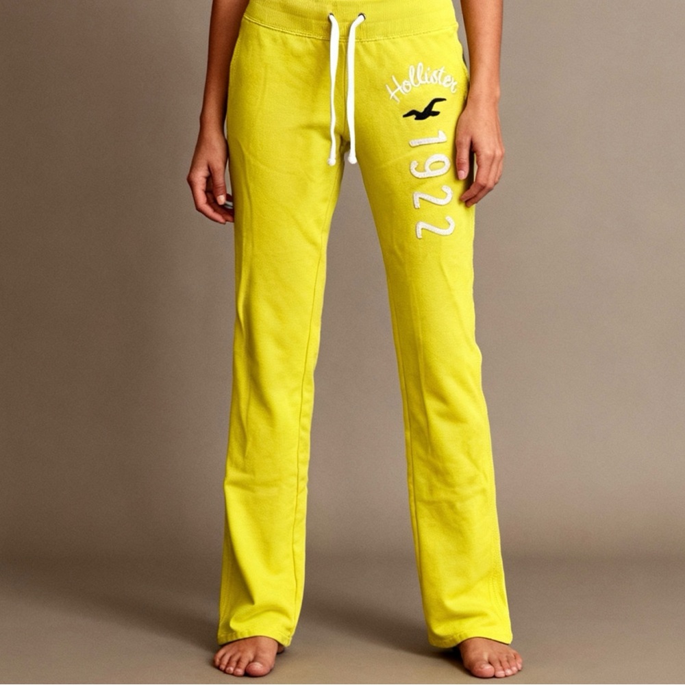 Hollister Bright Yellow Joggers